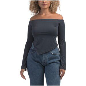 ROLLA COSTER Hankerchief Hem Off The Shoulder Top